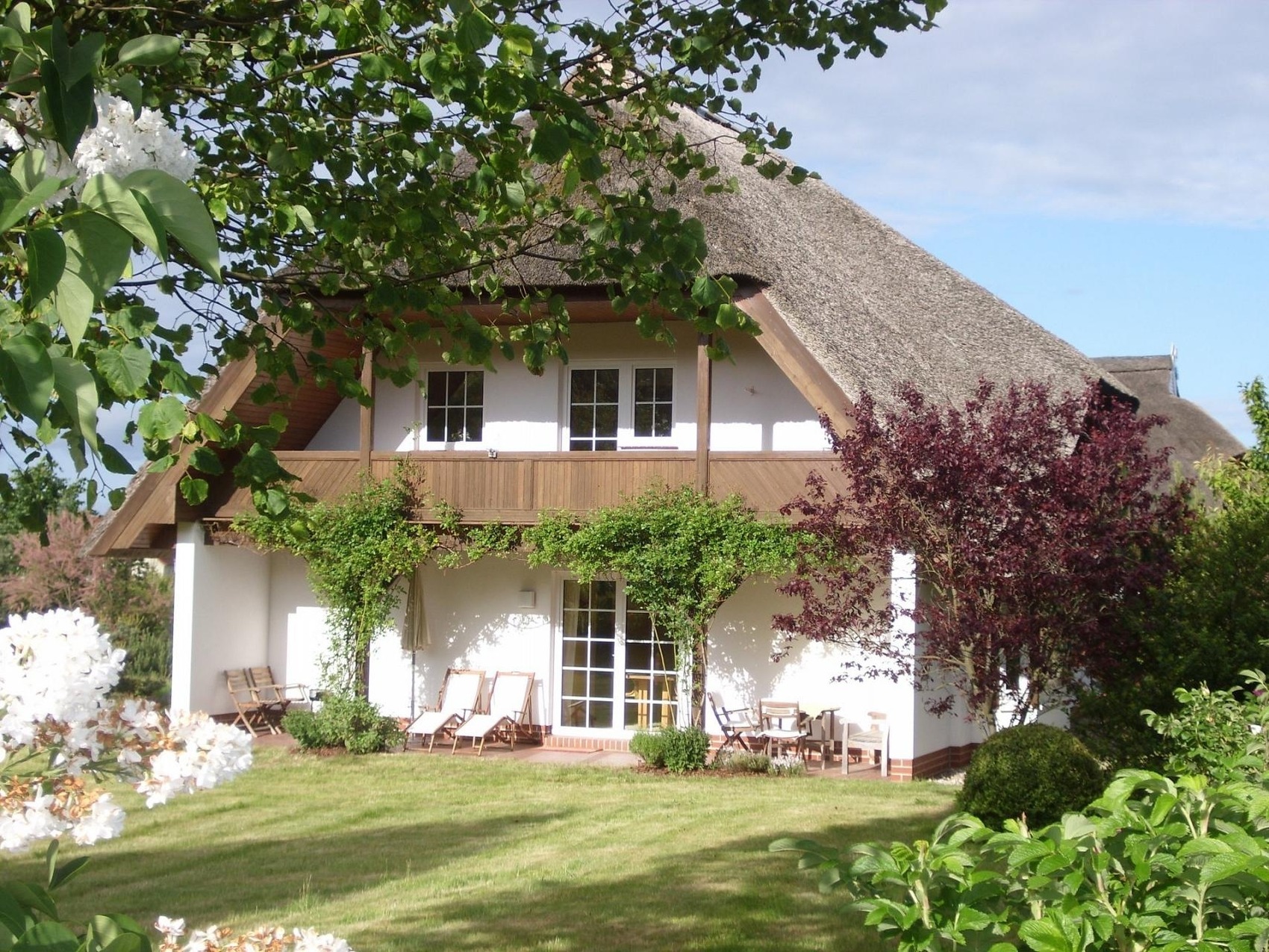 Reetdach Ferienwohnung Spann mol ut bei Binz