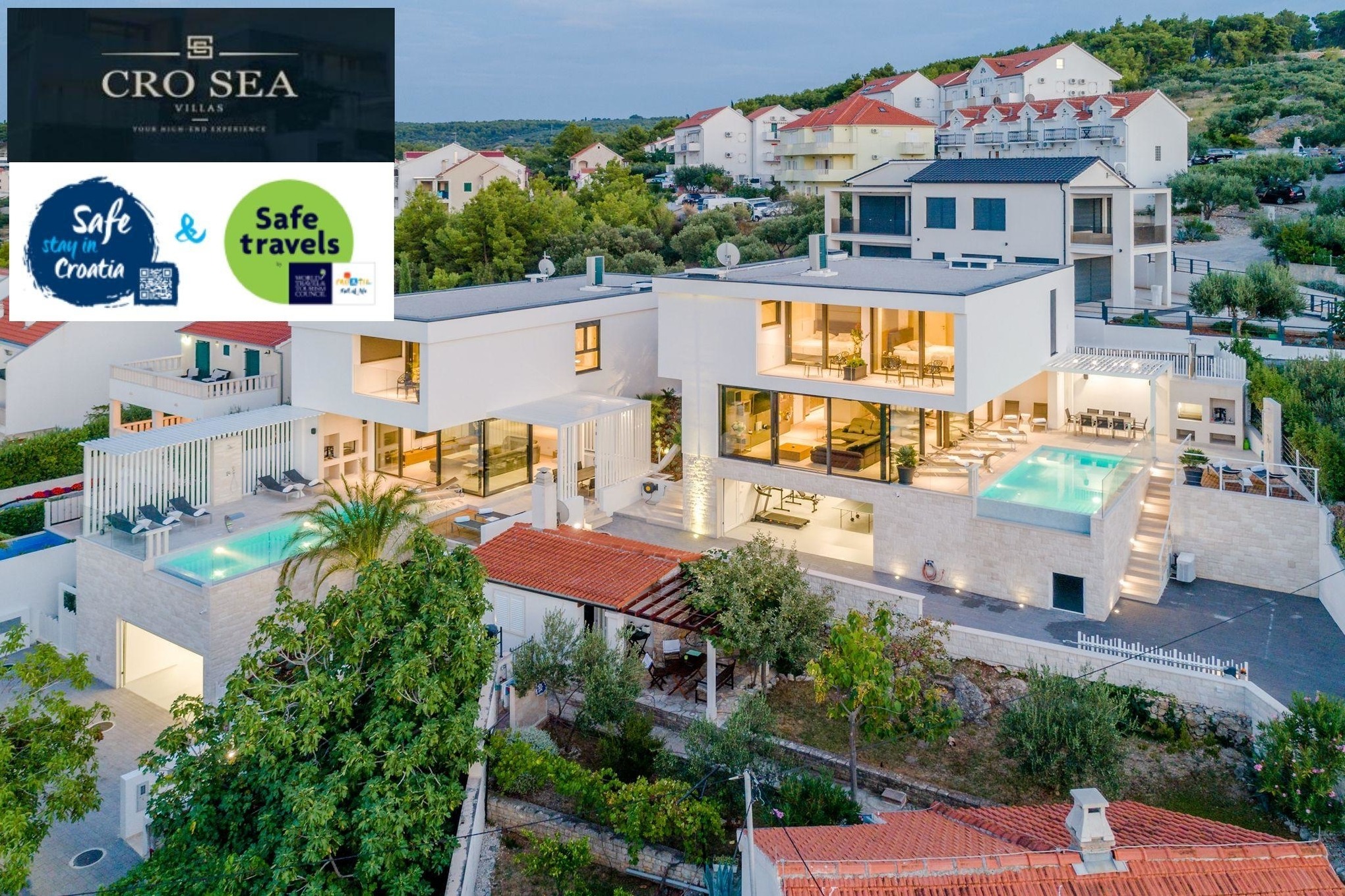 Luxury Villa Complex Pax & Vitae with heated i Ferienhaus  kroatische Inseln