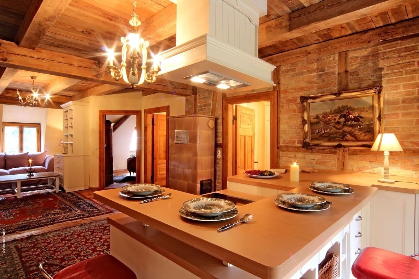 Maisonette Wohnung Country Star mit eigener Sauna Ferienwohnung  Havelland FlÃ¤ming
