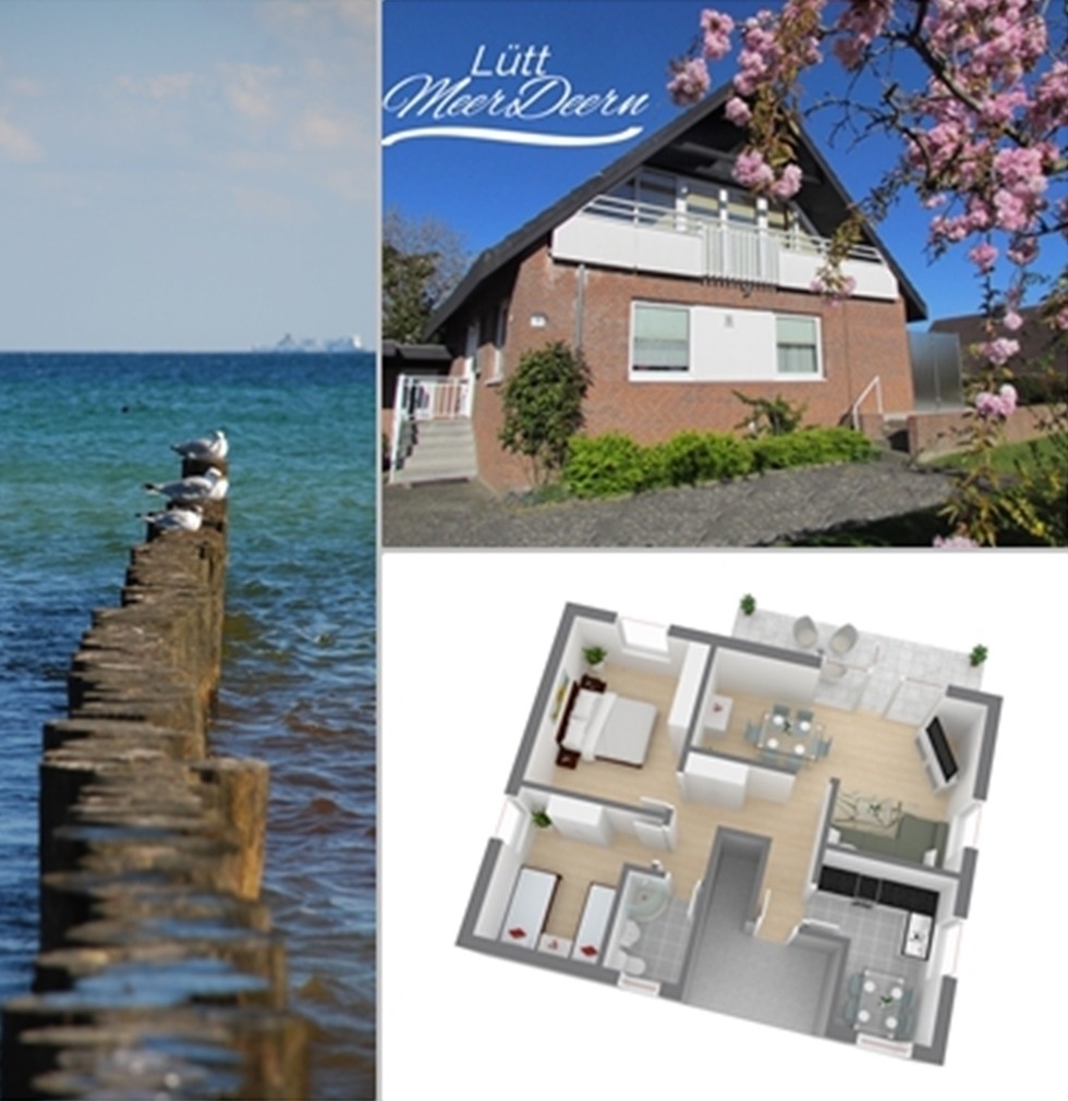 "LüttMeerDeern", Im Grünen Win Ferienwohnung an der Ostsee