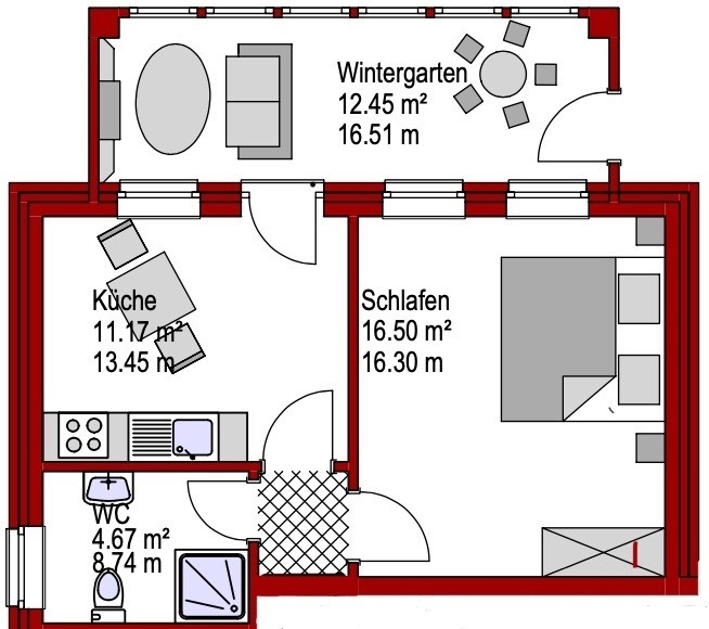 Foto 15 Ferienwohnung Ostfriesland Borkum Grietjes Huus Whg. Glashuus (Objekt 1929) Reise