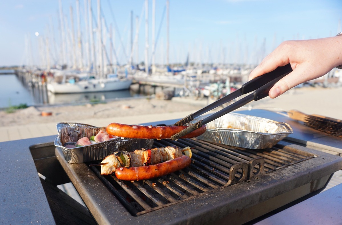 BBQ-area in the Marina Burgtiefe on Fehmarn