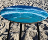 Malkurs: Ocean Coffee-Table mit Resin