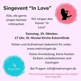 Singevent "in Love"