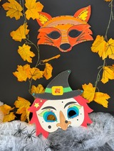 Herbst und Halloween Masken