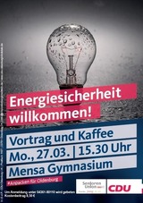 Vortrag: Energiesicherheit willkommen!