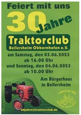 30 Jahre Traktorclub Bellersheim-Obbornhofen